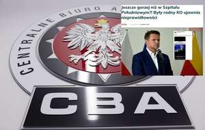 Logo CBA oraz artykuł portalu wPolityce / autor: Fratria/wPolityce