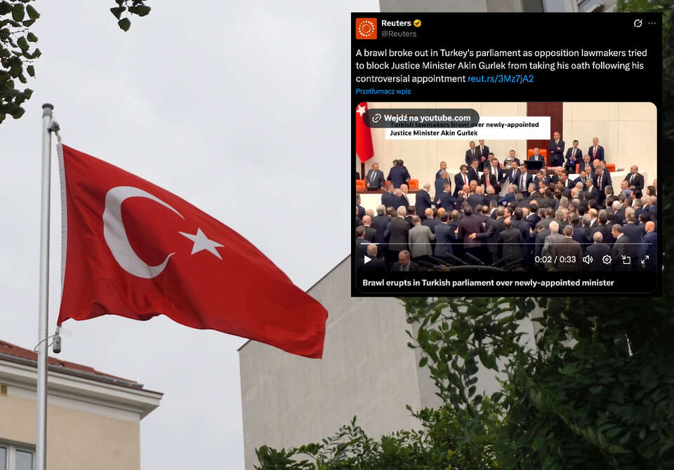 Potężna bójka w tureckim parlamencie! WIDEO