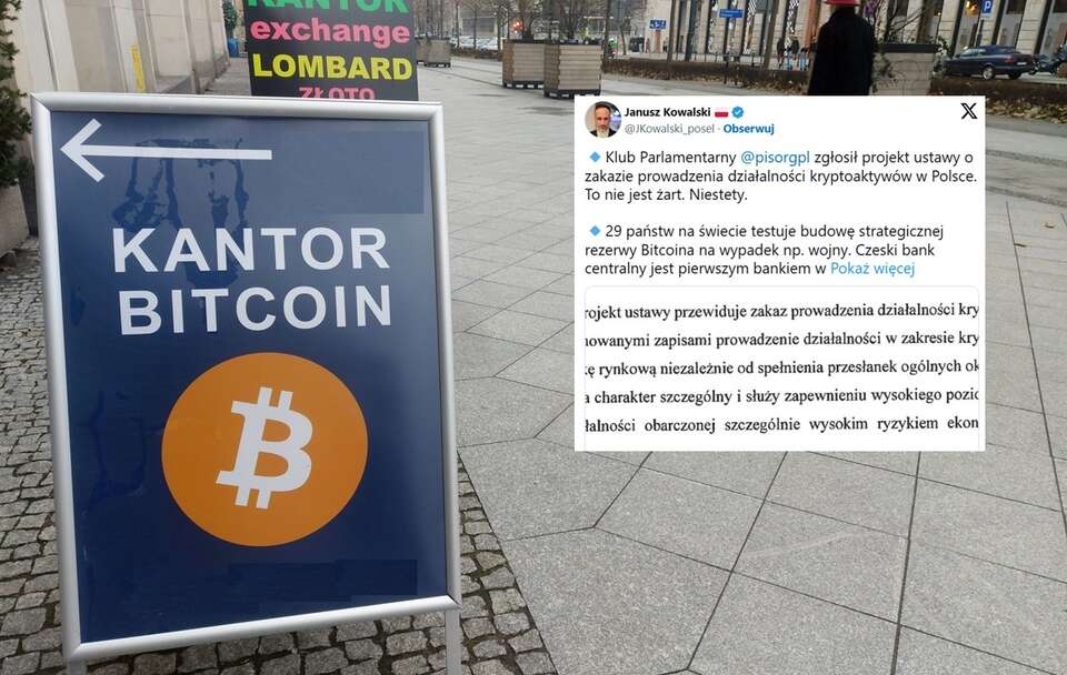 Niespodziewany projekt PiS ws. kryptowalut! Kowalski uderza