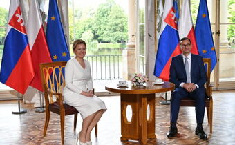 Pierwsza oficjalna wizyta prezydent Słowacji w Polsce
