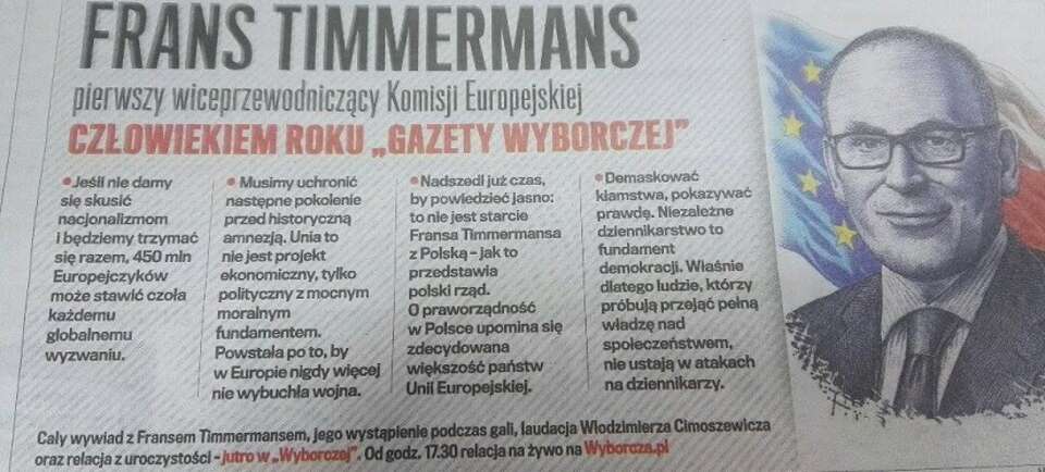Frans Timmermans / autor: wPolityce.pl