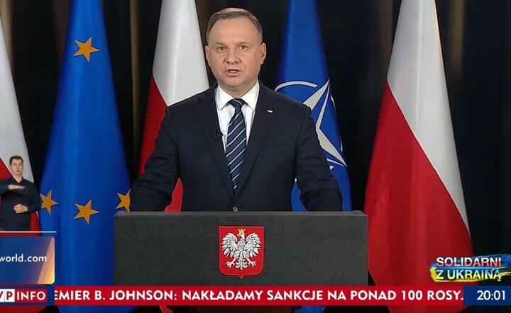 prezydent Andrzej Duda / autor: TVP Info 