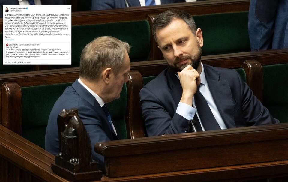Premier Donald Tusk i szef MON Władysław Kosiniak-Kamysz / autor: Fratria