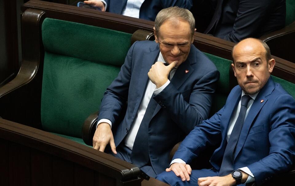 Donald Tusk i Borys Budka na posiedzeniu Sejmu / autor: Fratria