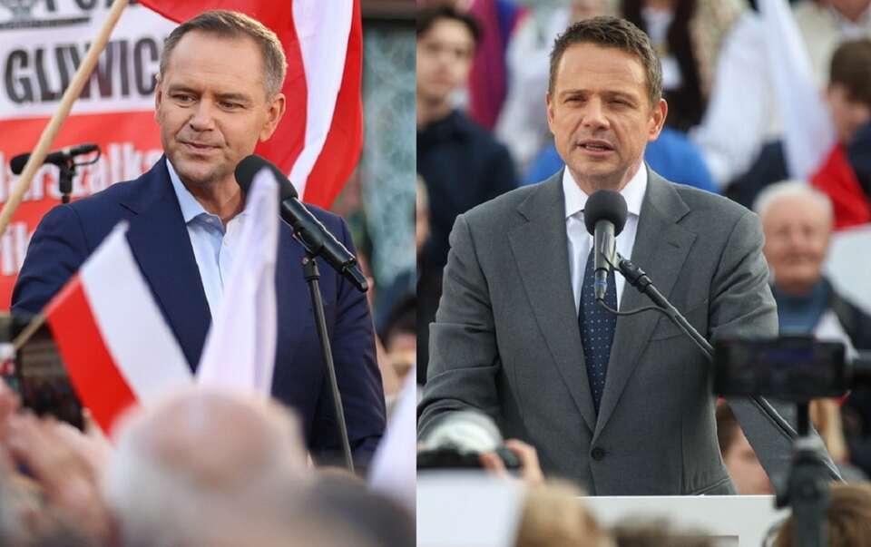 Karol Nawrocki/Rafał Trzaskowski / autor: PAP/Kasia Zaremba/PAP/Łukasz Gągulski