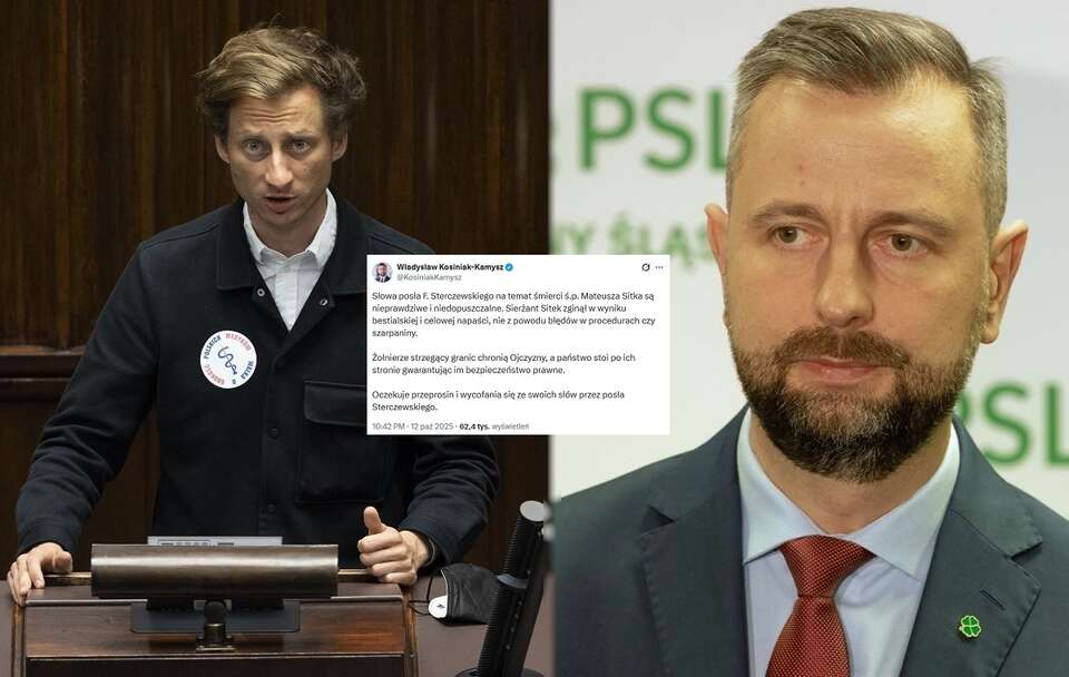 Franciszek Sterczewski, Władysław Kosiniak-Kamysz / autor: Fratria, PAP/Krzysztof Ćwik, X/Władysław Kosiniak-Kamysz