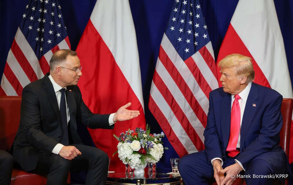 Andrzej Duda, Donald Trump / autor: Marek Borawski KPRP