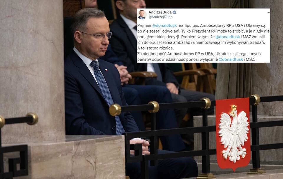 Prezydent Andrzej Duda / autor: Fratria/X