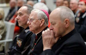 Na zdjęciu abp Marek Jędraszewski na podczas pielgrzymki motocyklistów na Jasnej Górze / autor: PAP/Waldemar Deska