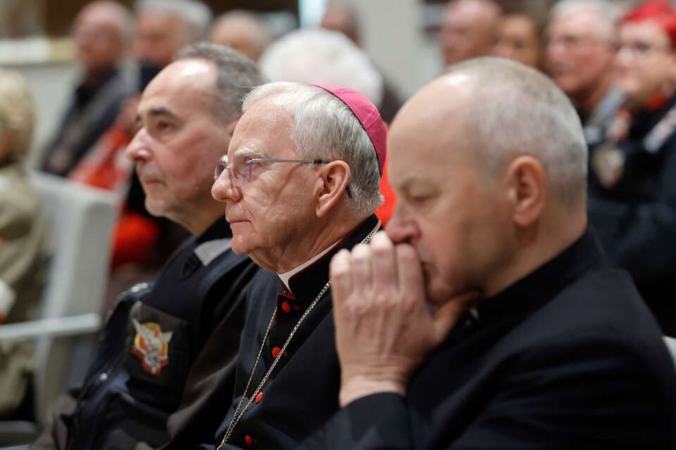 Na zdjęciu abp Marek Jędraszewski na podczas pielgrzymki motocyklistów na Jasnej Górze / autor: PAP/Waldemar Deska