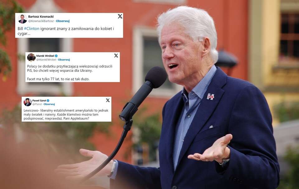 Absurdalne słowa Clintona o PiS! Burza w sieci