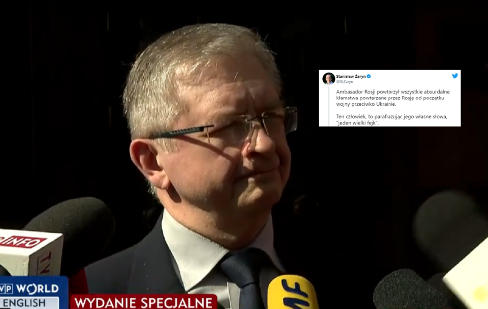 autor: screenshot TVP INFO/Twitter Stanisław Żaryn