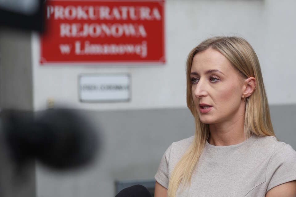 Rzecznik Prasowy Prokuratury Rejonowej w Limanowej prokurator Justyna Rataj-Mykietyn / autor: PAP/Grzegorz Momot