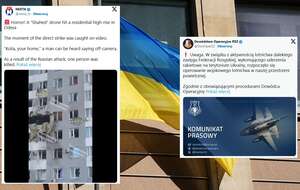 Rosja uderzyła pociskami w Ukrainę. / autor: Fratria