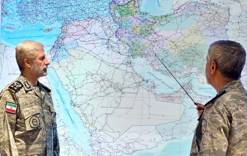 Uderzenia na Iran / autor: PAP/EPA/IRANIAN ARMY MEDIA OFFICE HANDOUT