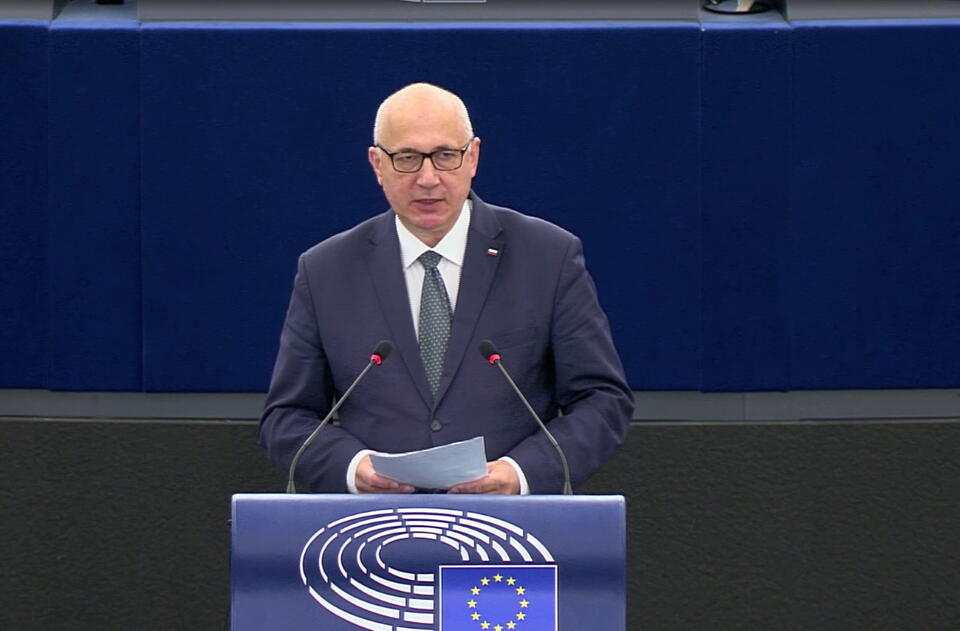 Joachim Brudziński  / autor: screenshot multimedia.europarl.europa.eu
