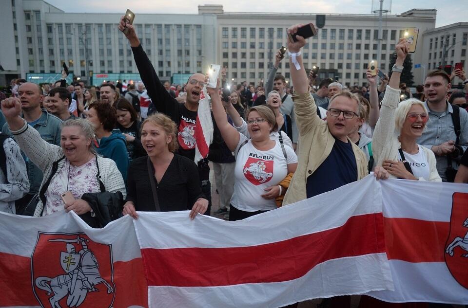 Protesty na Białorusi / autor: PAP/EPA
