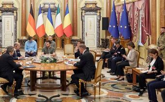 Media: Wizyta europejskich przywódców w Kijowie była bardzo potrzebna