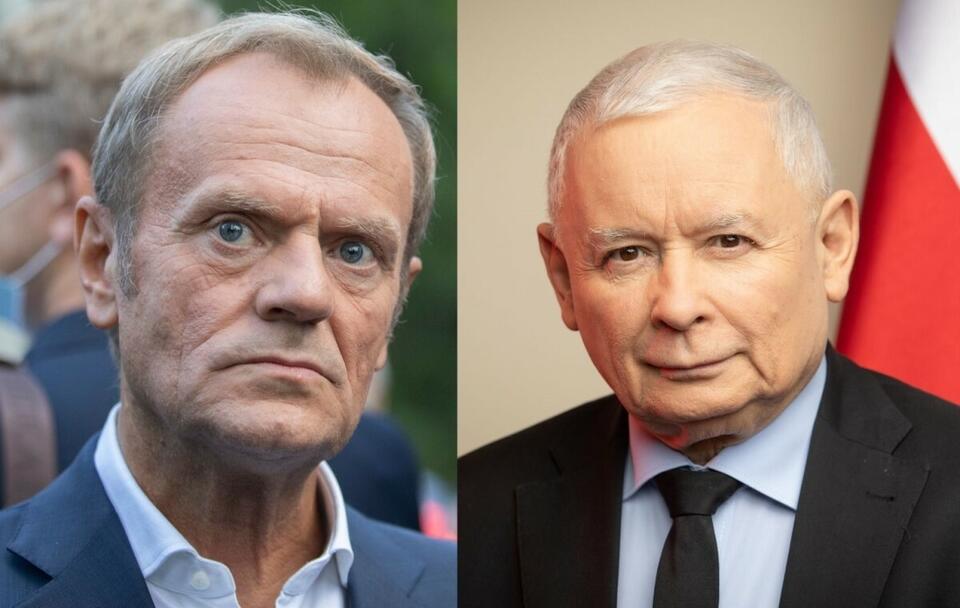 Donald Tusk/ Jarosław Kaczyński / autor: Fratria