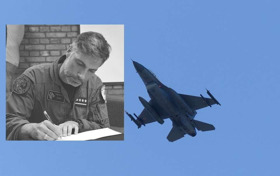 Mjr Maciej Krakowian/F-16 / autor: Zmechowiec 75, CC0, via Wikimedia Commons/Fratria