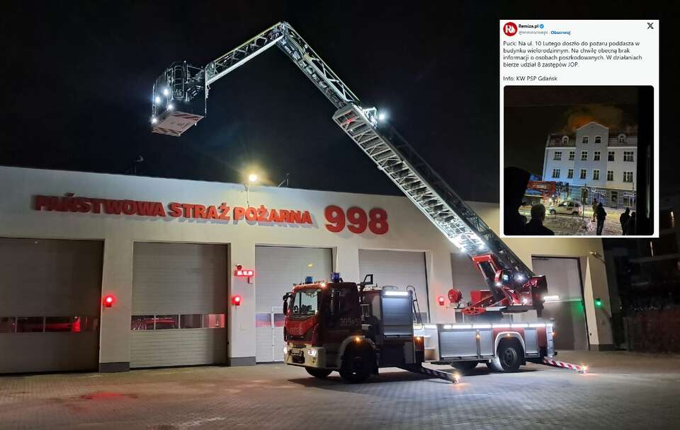 Zdjęcie ilustracyjne; Państwowa Straż Pożarna  / autor: KM PSP Gdańsk/X