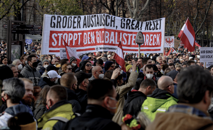 Protesty w Wiedniu / autor: PAP/EPA/CHRISTIAN BRUNA