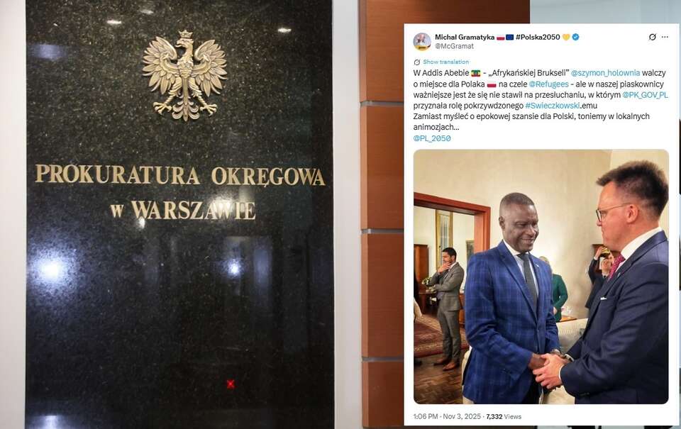 Prokuratura Okręgowa w Warszawie / autor: PAP/Leszek Szymański, X: @McGramat