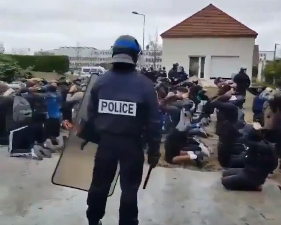 Protest uczniów we Francji / autor: Twitter