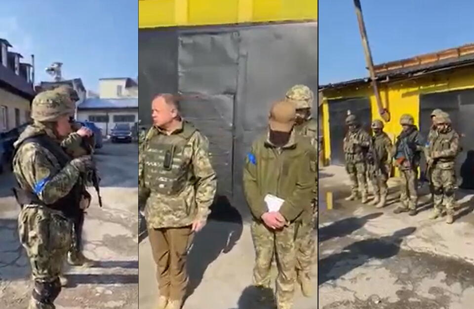 Modlitwa ukraińskich żołnierzy / autor: screenshot Facebook 