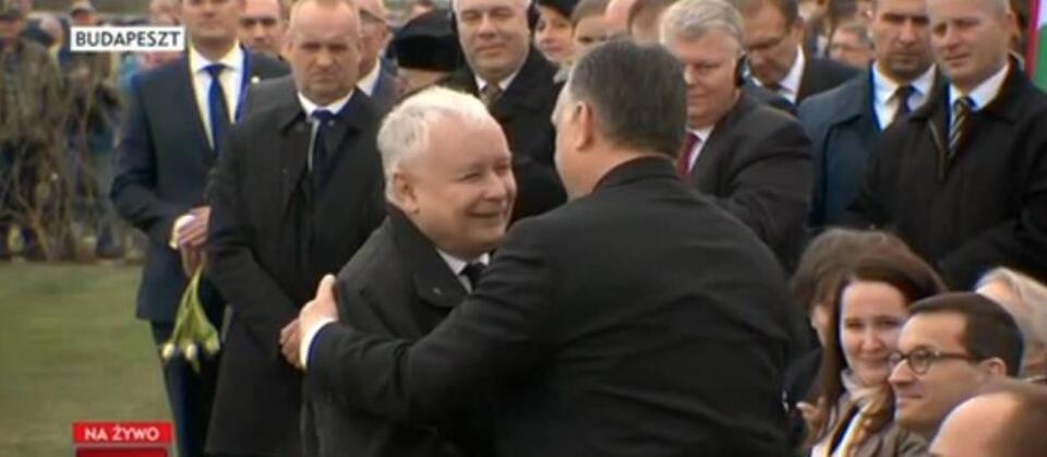 Jarosław Kaczyński i Viktor Orban / autor: screen TVP Info