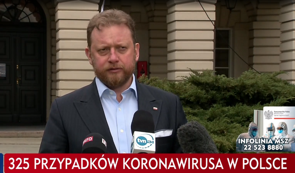 Minister zdrowia Łukasz Szumowski  / autor: Screen: TVP Info