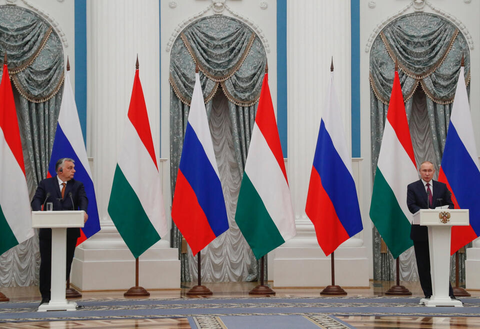 Viktor Orban i Władimir Putin / autor: EPA/PAP