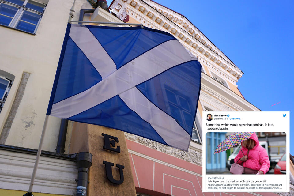 Flaga Szkocji / autor: Fratria/Twitter