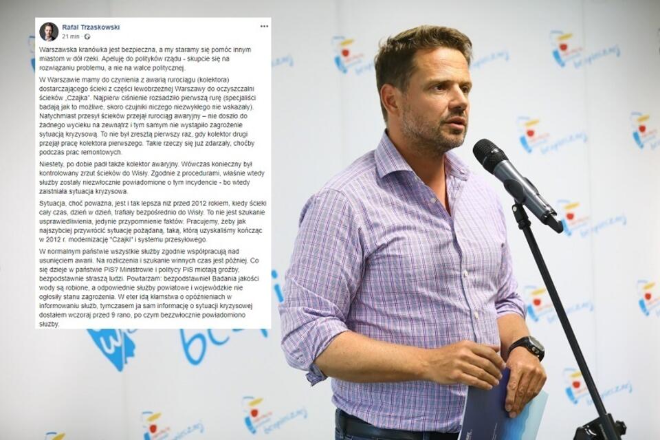 autor: PAP/Rafał Guz/Facebook Rafał Trzaskowski