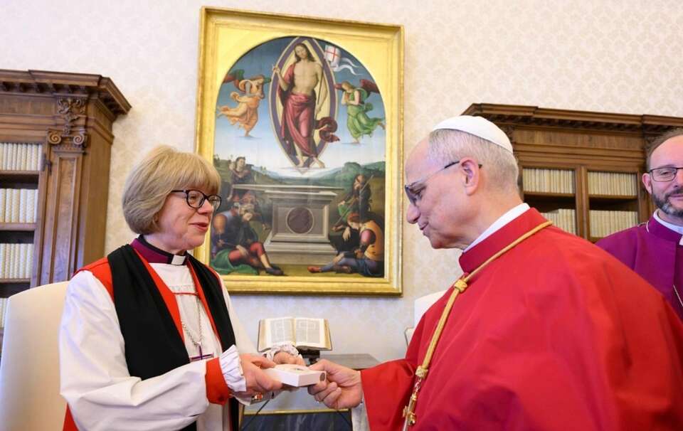 Abp Sarah Mullally przyjęta na audiencji papieża Leona XIV / autor: @Vatican Media