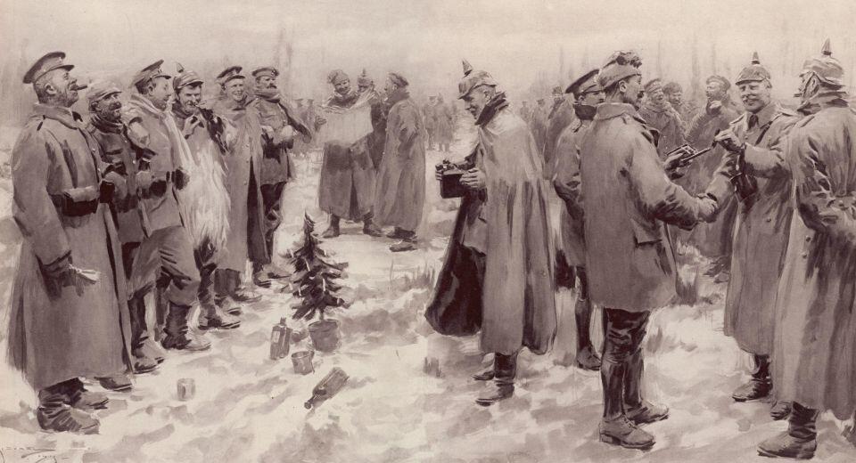 Illustrated London News - Christmas Truce 1914 / autor: en.wikipedia.org/