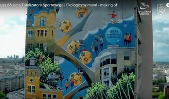 Ekologiczny mural z okazji Jubileuszu 65-lecia Totalizatora Sportowego!