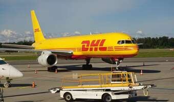 Samolot transportowy DHL spadł na dom w Wilnie