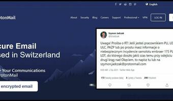 Dziennikarz WP unika jej poczty? Korzysta ze szwajcarskiej domeny