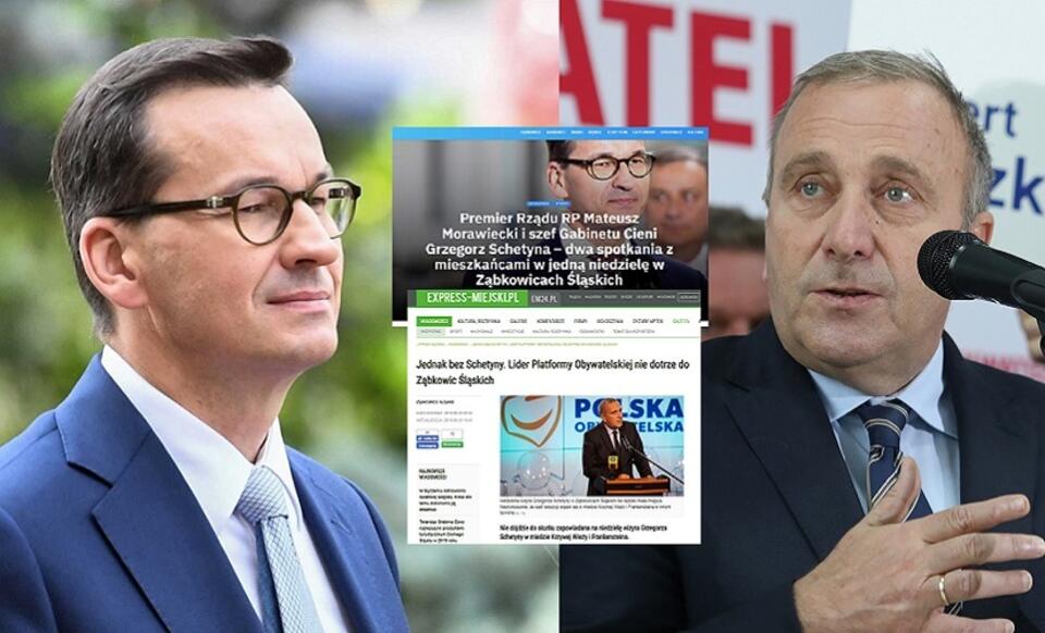 Premier Mateusz Morawiecki i lider PO Grzegorz Schetyna / autor: PAP/Piotr Nowak; PAP/Artur Reszko