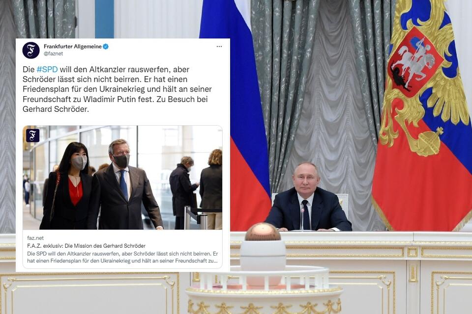 Władimir Putin / autor: PAP/EPA/ALEXEI NIKOLSKY/SPUTNIK/KREMLIN POOL; Twitter/Frankfurter Allgemeine