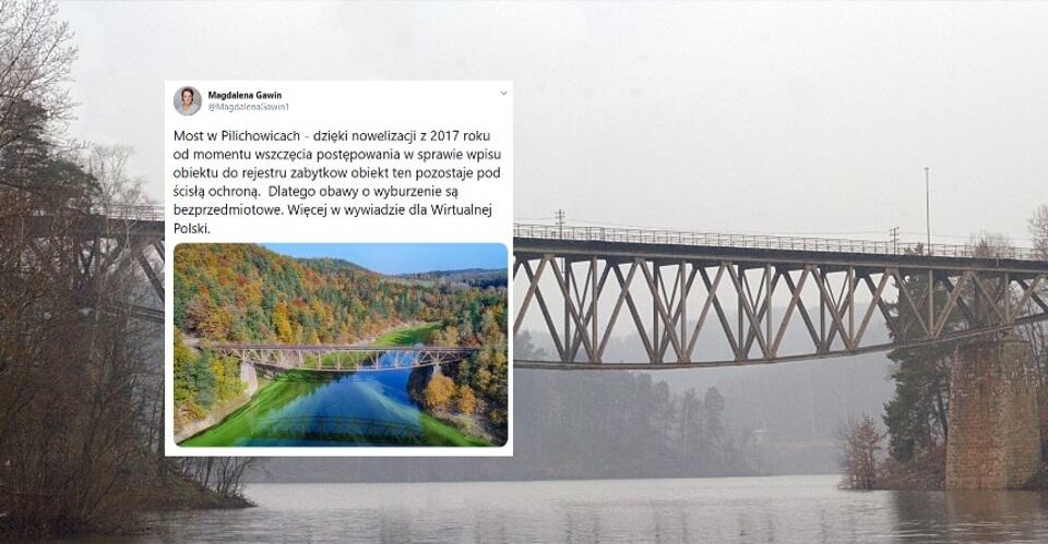 Most w Pilchowicach / autor: Wikimedia Commons/Twitter