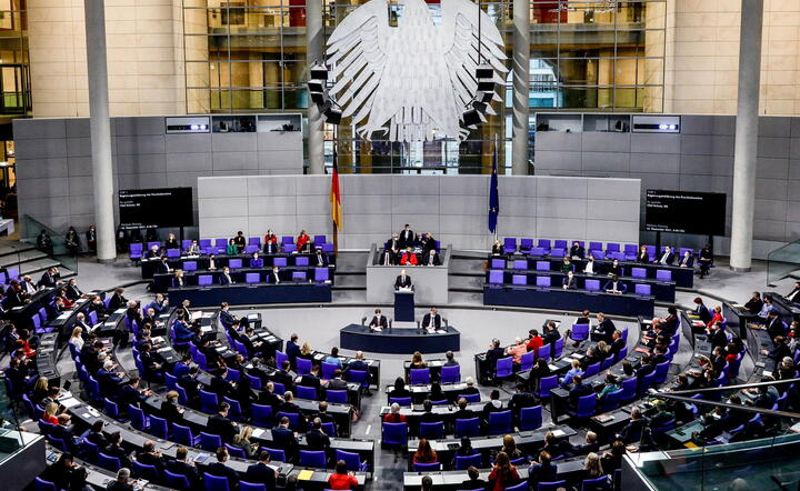Expose Olafa Scholza w Bundestagu / autor: PAP/EPA