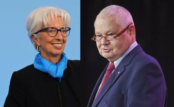 Christine Lagarde i Adam Glapiński / autor: Money.pl/Twitter