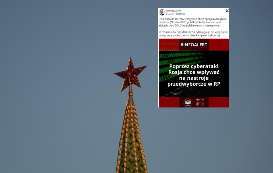 Rosja stawia na cyberagresję / autor: Fratria/Twitter (screenshot)