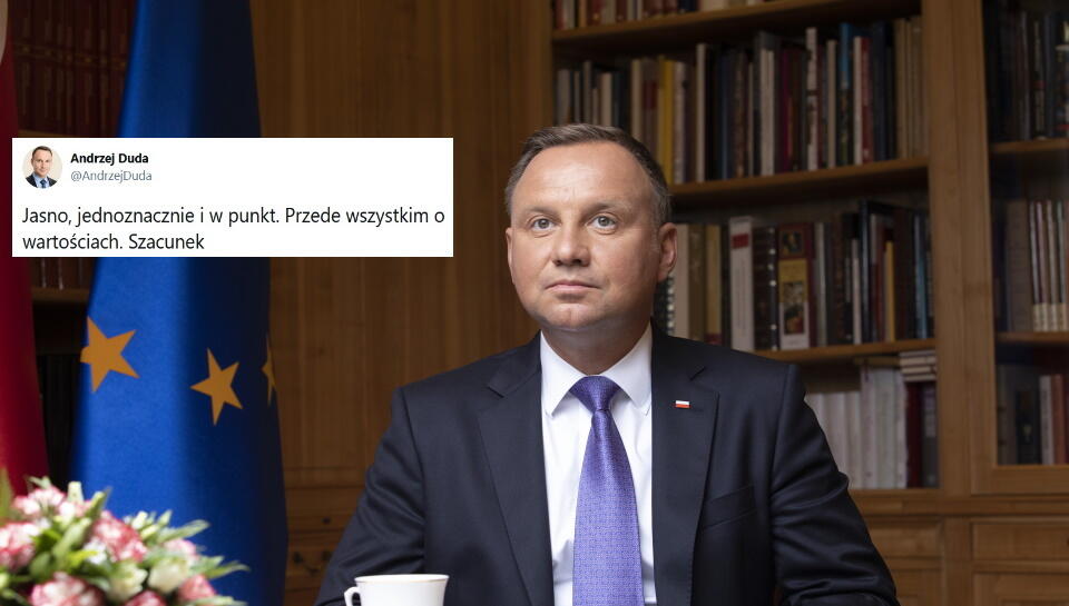 Prezydent Andrzej Duda / autor: Fratria/Twitter