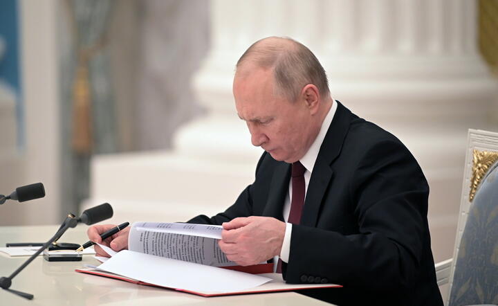 Prezydent Rosji Władimir Putin / autor: PAP/EPA/ALEKSEY NIKOLSKYI/SPUTNIK/KREMLIN POOL / POOL
