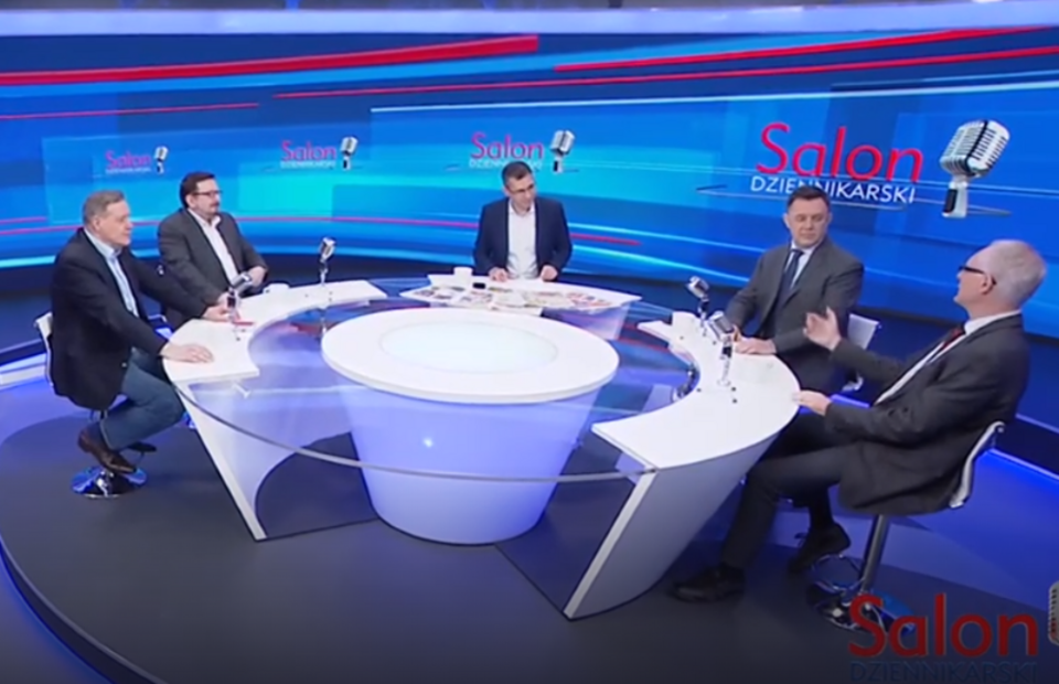'Salon Dziennikarski' / autor: Screen TVP Info