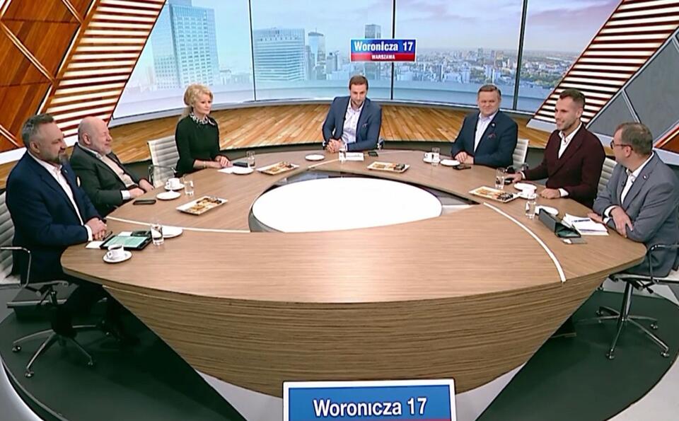 Goście programu "Woronicza 17" / autor: Screen TVP Info