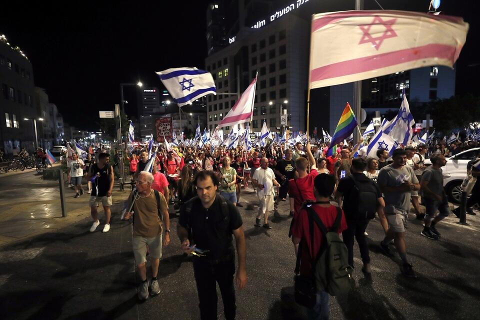 Protesty w Izraelu / autor: PAP/EPA